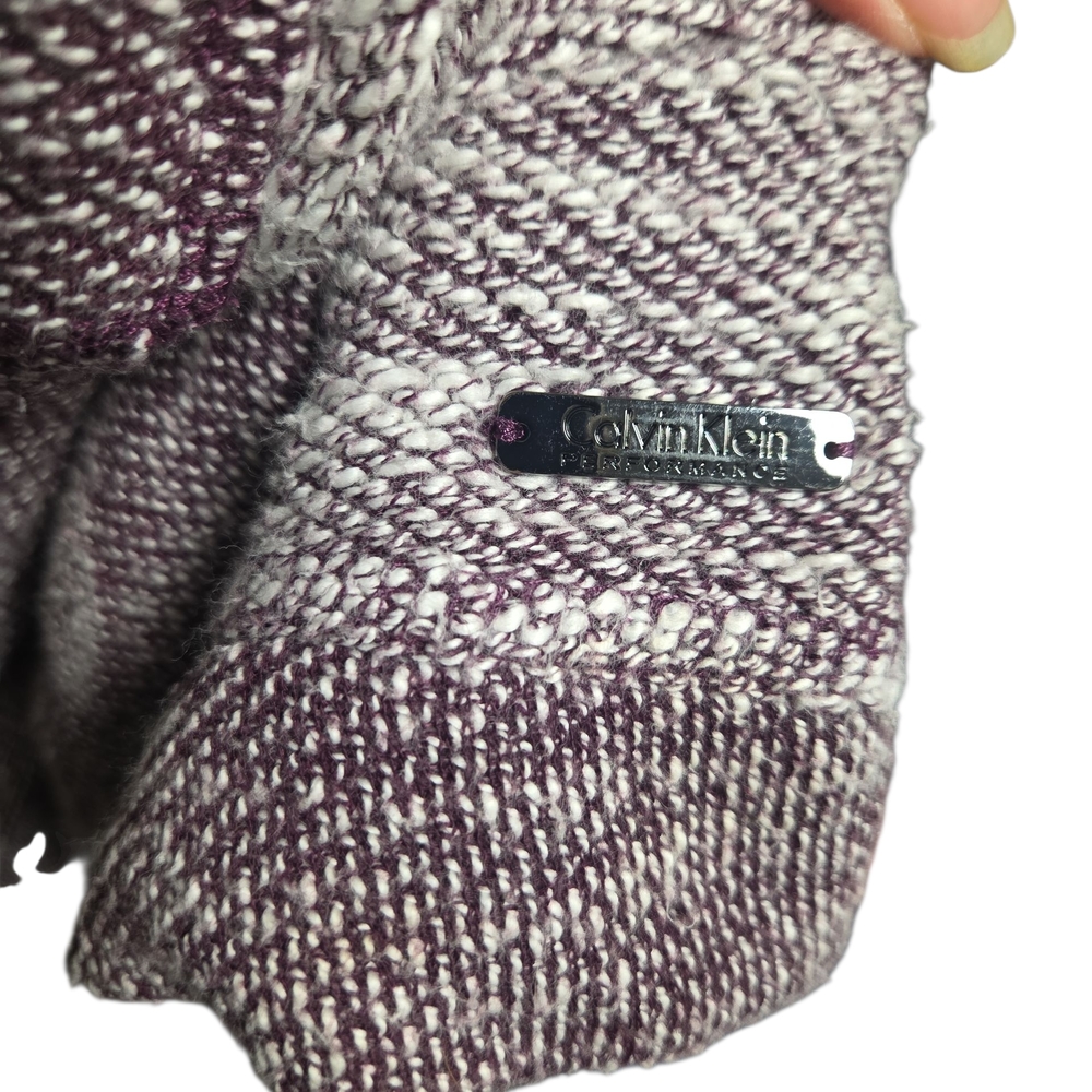 Calvin Klein Heathered Purple Cowl Neck Sweater - Picture 5 of 5